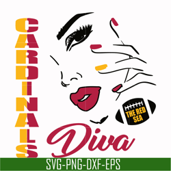 cardinals diva svg, cardinals svg, nfl svg, png, dxf, eps digital file nfl11102042l