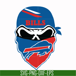 buffalo bills skull svg, bills skull svg, nfl svg, png, dxf, eps digital file nfl13102013l