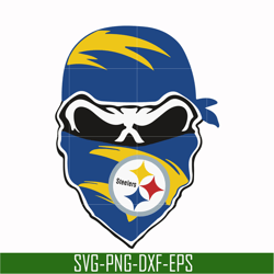 pittsburgh steelers skull svg, pittsburgh steelers svg, skull svg, sport svg, nfl svg, png, dxf, eps digital file nfl131