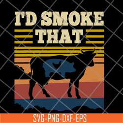 id smoke that retro vintage funny farm animals farmer svg, png, dxf, eps digital file fn12062106