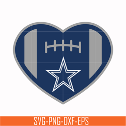 dallas cowboys heart svg, cowboys heart svg, nfl svg, png, dxf, eps digital file nfl05102025l