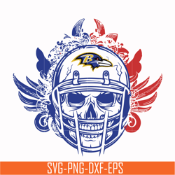 baltimore ravens skull svg, baltimore ravens svg, ravens svg, skull svg, sport svg, nfl svg, png, dxf, eps digital file