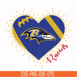 baltimore ravens heart svg, baltimore ravens svg, ravens svg, sport svg, nfl svg, png, dxf, eps digital file nfl071004t