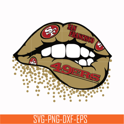 san francisco 49ers lip svg, 49ers lip svg, nfl svg, png, dxf, eps digital file nfl0710202011l