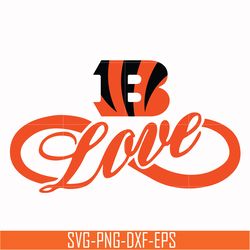 cincinnati bengals love svg, cincinnati bengals svg, bengals svg, sport svg, nfl svg, png, dxf, eps digital file nfl1810