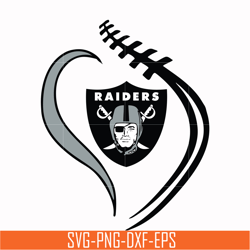 las vegas raiders heart svg, raiders heart svg, nfl svg, png, dxf, eps digital file nfl1810204l