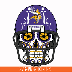 minnesota vikings skull svg, vikings skull svg, nfl svg, png, dxf, eps digital file nfl23102014l