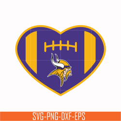 minnesota vikings heart svg, vikings heart svg, nfl svg, png, dxf, eps digital file nfl23102028l