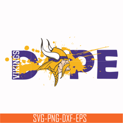 dope minnesota vikings svg, vikings svg, nfl svg, png, dxf, eps digital file nfl23102034l