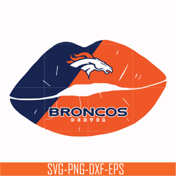 denver broncos lips svg, sport svg, nfl svg, png, dxf, eps digital file nfl2410202005t