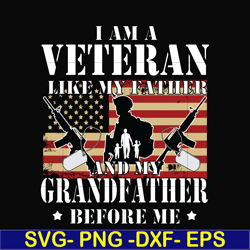 i am a veteran svg, png, dxf, eps, digital file ftd118