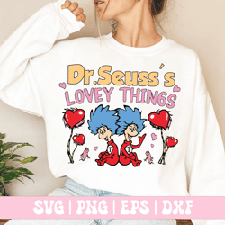 dr.seuss's lovey things svg png,retro dr.seuss png,reading png svg, my thing png, cat in the hat png, teacher life png,