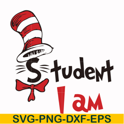 student i am svg, png, dxf, eps file dr000129