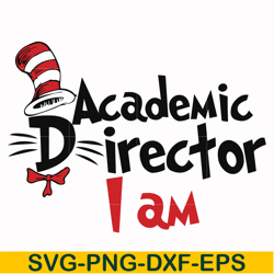 academic director i am svg, png, dxf, eps file dr000133