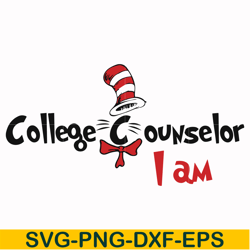 college counselor i am svg, png, dxf, eps file dr000134