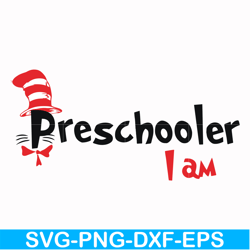 preschooler i am svg, png, dxf, eps file dr00069