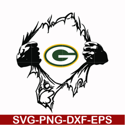 green bay packers superman, svg, png, dxf, eps file nfl0000154