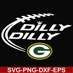 green bay packers dilly dilly, svg, png, dxf, eps file nfl0000155