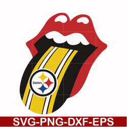 steelers lips, svg, png, dxf, eps file nfl0000168