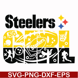 steelers girl, svg, png, dxf, eps file nfl0000177