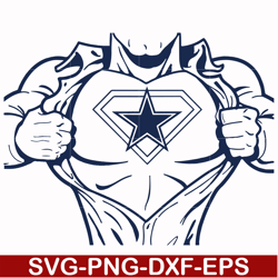 cowboys superman, svg, png, dxf, eps file nfl0000192