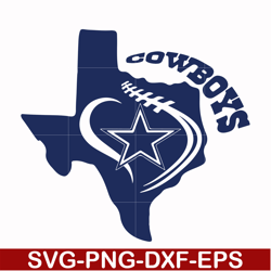 cowboys nation, svg, png, dxf, eps file nfl0000199