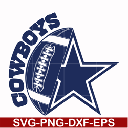 cowboys ball, svg, png, dxf, eps file nfl0000200