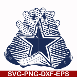 cowboys gloves, svg, png, dxf, eps file nfl0000204