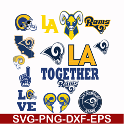 los angeles rams, svg, png, dxf, eps file nfl000032