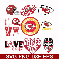 kansas city chief, svg, png, dxf, eps file nfl00008