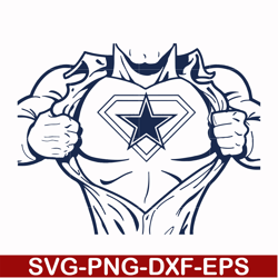 superman cowboys, svg, png, dxf, eps file nfl000088