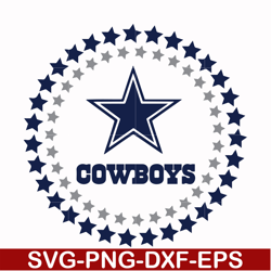 cowboys star, svg, png, dxf, eps file nfl000090