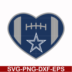 dallas cowboys heart svg, cowboys heart svg, nfl svg, png, dxf, eps digital file nfl05102025l