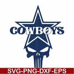 dallas cowboys skull svg, skull cowboys svg, nfl svg, png, dxf, eps digital file nfl05102044l