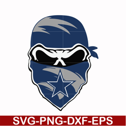 dallas cowboys skull svg, skull cowboys svg, nfl svg, png, dxf, eps digital file nfl0510207l