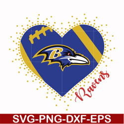 baltimore ravens heart svg, baltimore ravens svg, ravens svg, sport svg, nfl svg, png, dxf, eps digital file nfl071004t