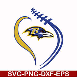 baltimore ravens heart svg, baltimore ravens svg, ravens svg, sport svg, nfl svg, png, dxf, eps digital file nfl071006t