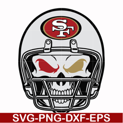 san francisco 49ers skull svg, 49ers skull svg, nfl svg, png, dxf, eps digital file nfl0710202010l