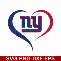 new york giants heart svg, giants heart svg, nfl svg, png, dxf, eps digital file nfl25102013l