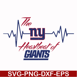 the heartbeat of giants svg, new york giants svg, giants svg, nfl svg, png, dxf, eps digital file nfl2510201l
