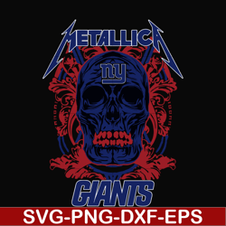 skull metallica new york giants svg, png, dxf, eps digital file nnfl0007