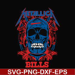 skull metallica buffalo bills svg, png, dxf, eps digital file nnfl00026