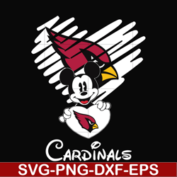 arizona cardinals heart svg, png, dxf, eps digital file