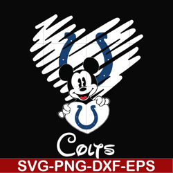 colts heart svg, png, dxf, eps digital file nnfl0037