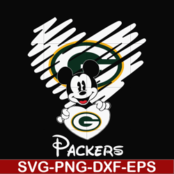 packers heart svg, png, dxf, eps digital file nnfl0046