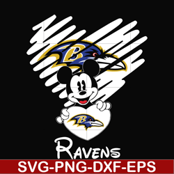 baltimore ravens heart svg, png, dxf, eps digital file nnfl0049