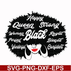 happy queen strong, woman perfect wondeful, royal blessed confident svg, png, dxf, eps file oth00016