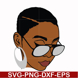 unbothered black girl svg, afro woman svg, african american woman svg, png, dxf, eps file oth0003