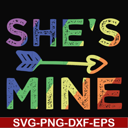 she is mine svg, png, dxf, eps digital file oth0020