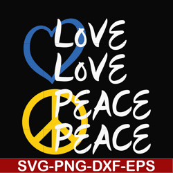 love peace svg, png, dxf, eps digital file oth0021